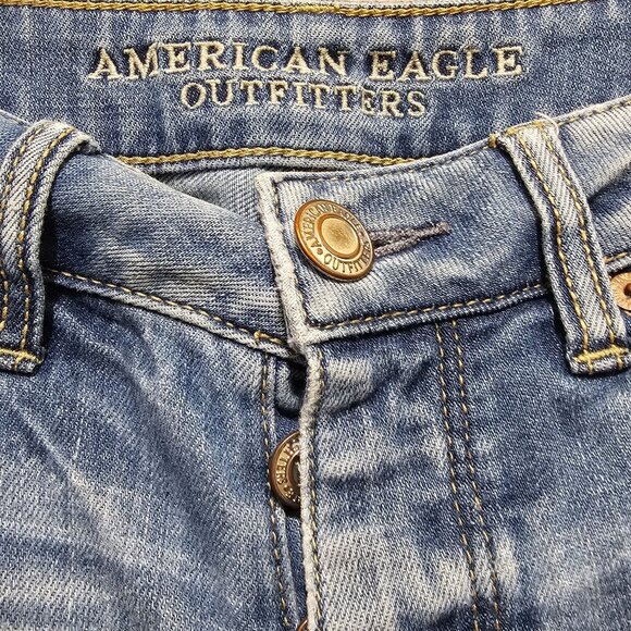 American Eagle Outfitters Denim Jeans, 3 button down, Size 4 Regular‎ (RN 54485) - Picture 4 of 9